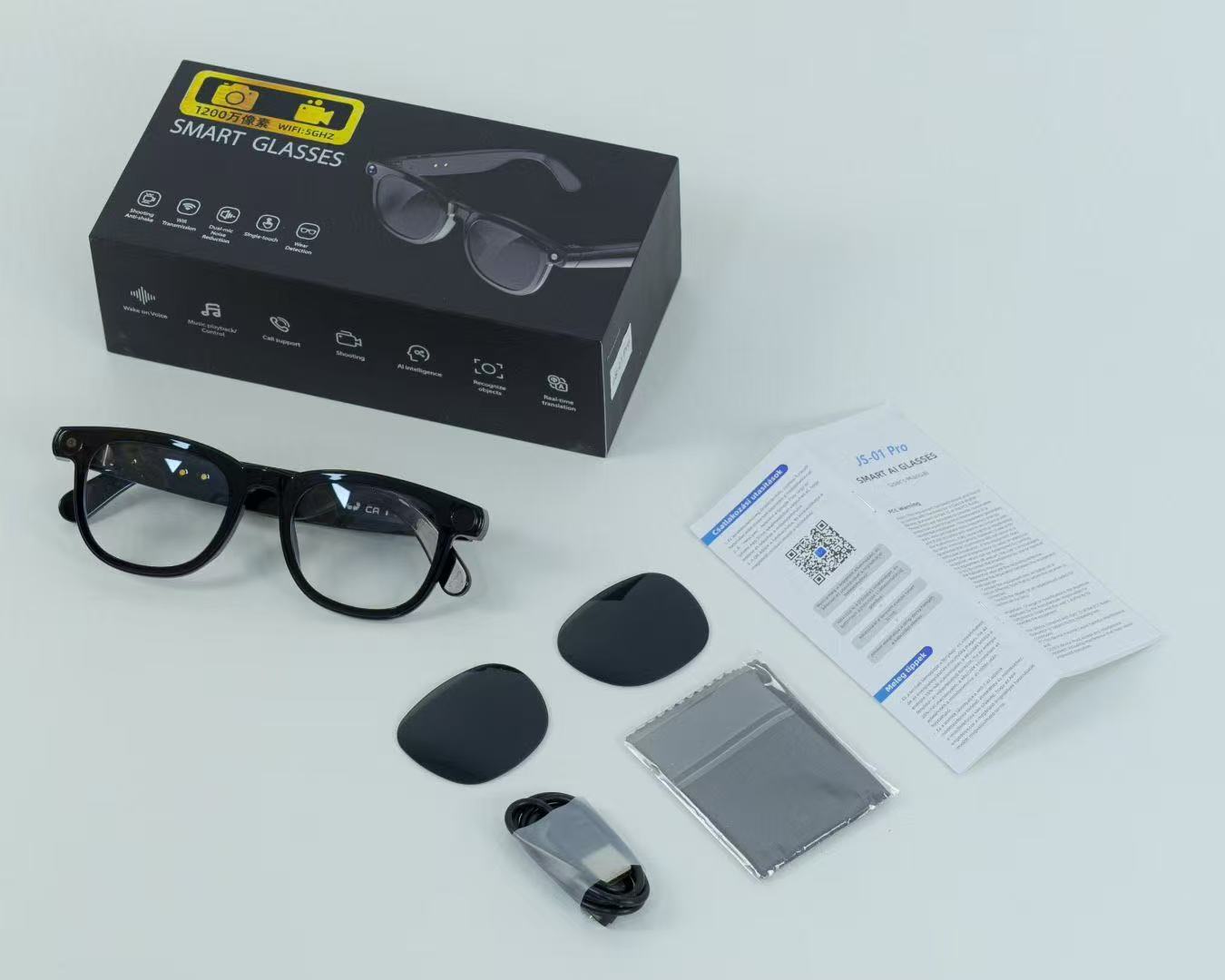 Js01Pro Smart AI Glasses with HD Camera